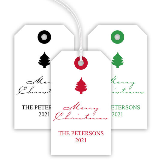 Holiday Tree Hanging Gift Tags